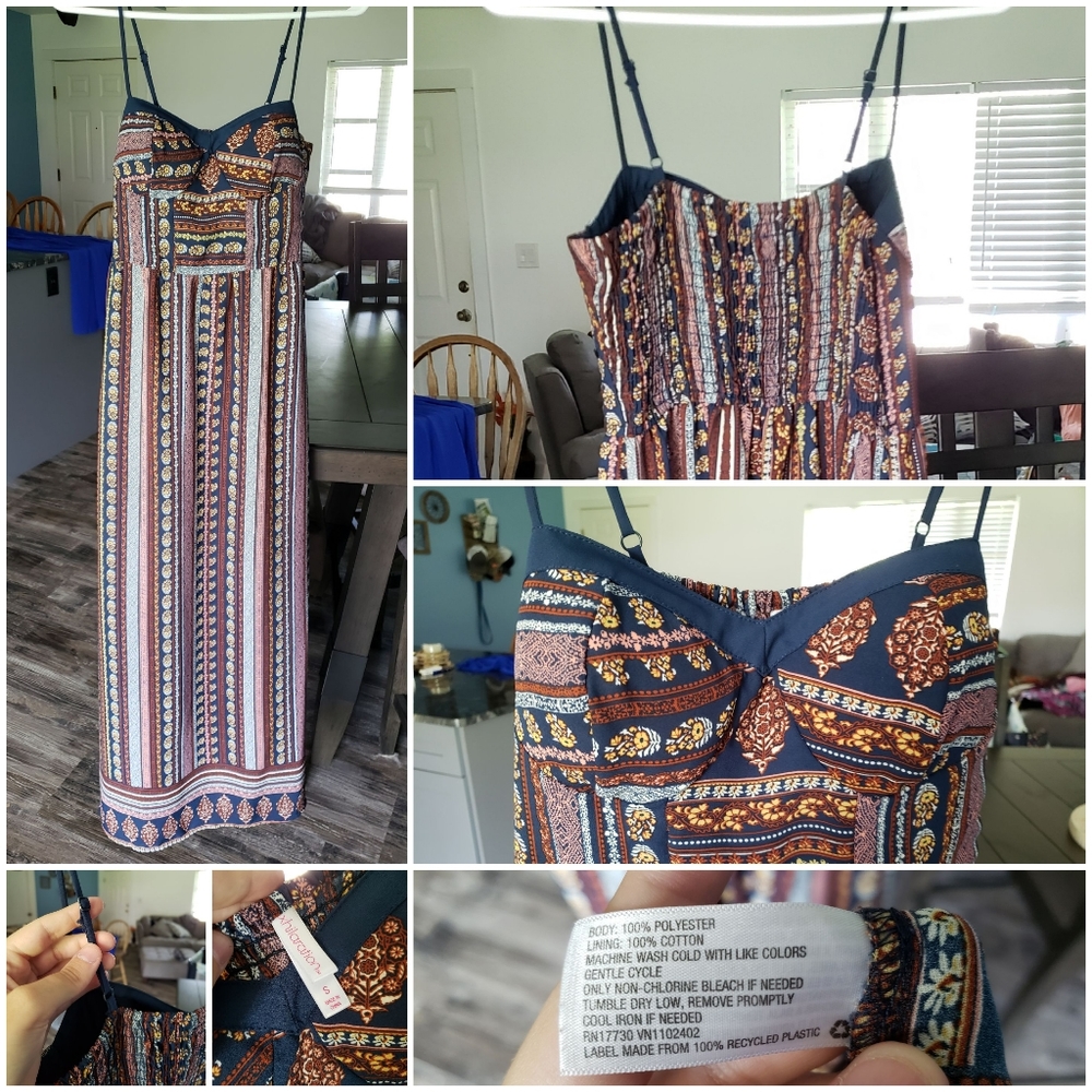 Aztec Print Maxi Dress